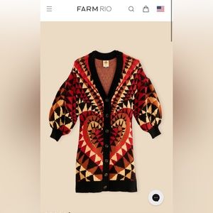 NWT Farm Rio Maxi Cardigan
